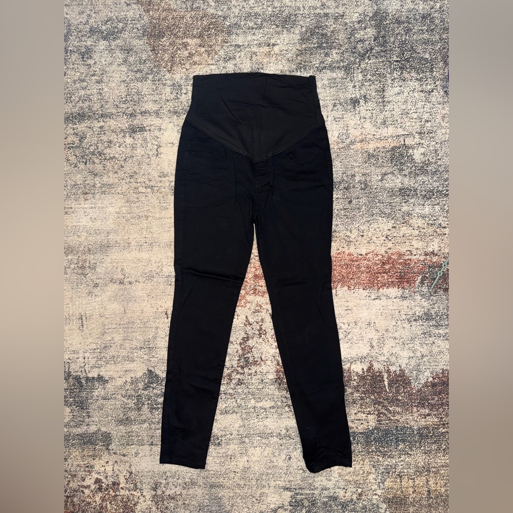 Maternity Casual Stretch Jeggings/Dress Pants w/Full Panel